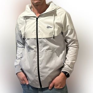 Imperial Motion Rain Jacket. White & Grey. Medium. Like New Condition.